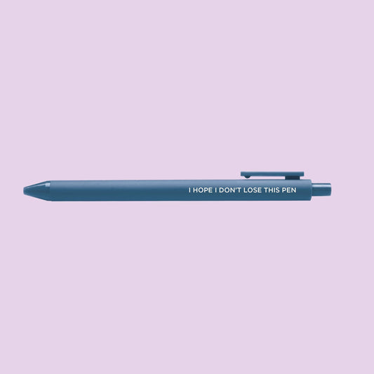 MangoIllustrated - I hope I don't lose this pen jotter gel pen