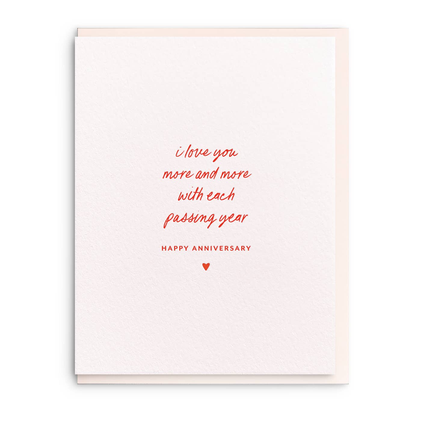 Dahlia Press - Each Passing Year, Letterpress Anniversary Card