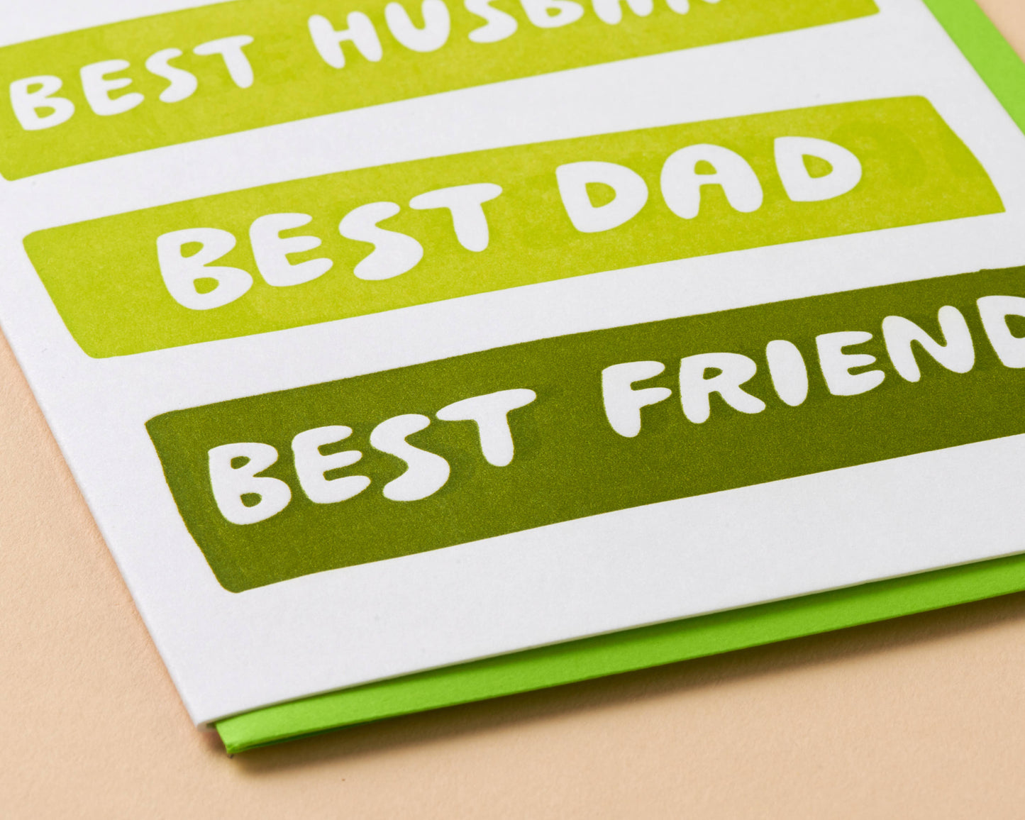 And Here We Are - Best Husband/Dad/Friend Father's Day Letterpress Card from Kids