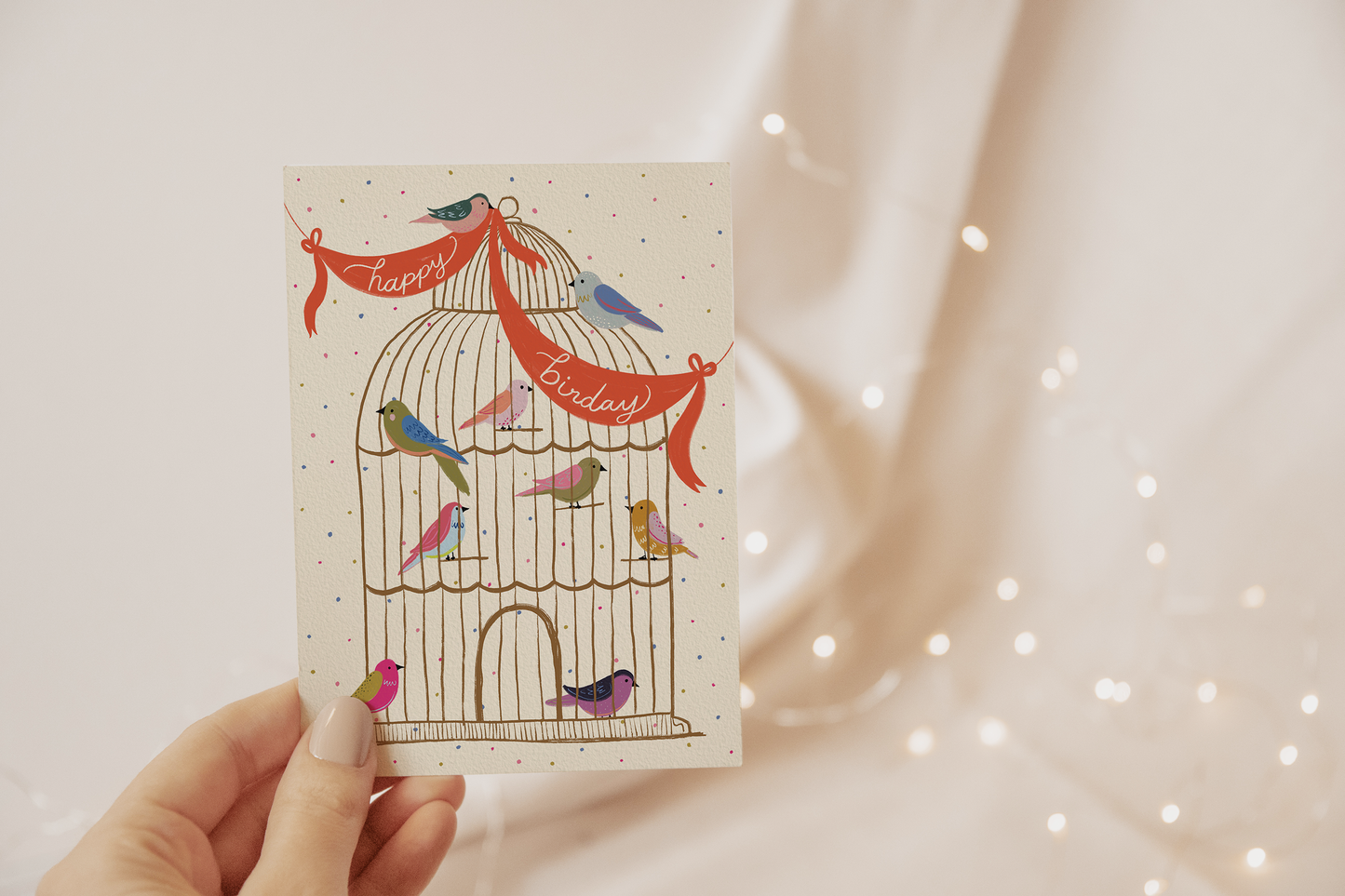Happy Birday - Bird Birthday Card