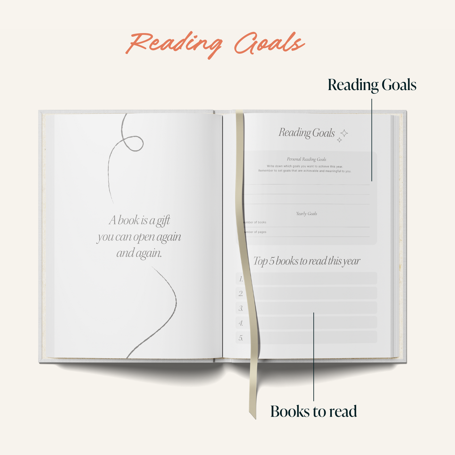 Yop & Tom USA - Reading Journal (A5) - Beach