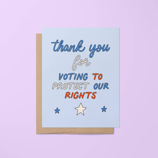 MangoIllustrated - Thanks for voting greeting card