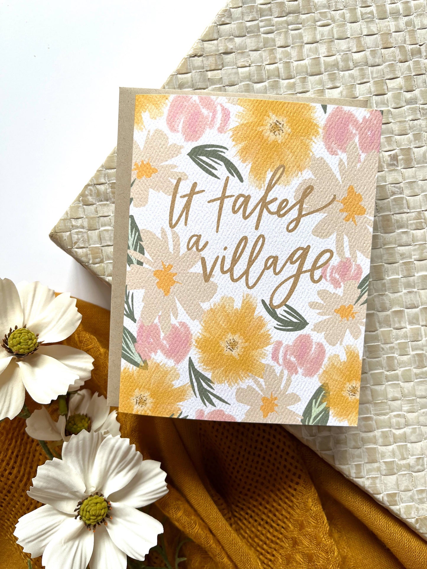 Prairie Letter Shop - It Takes a Village | Mother's Day Caregiver Greeting Card