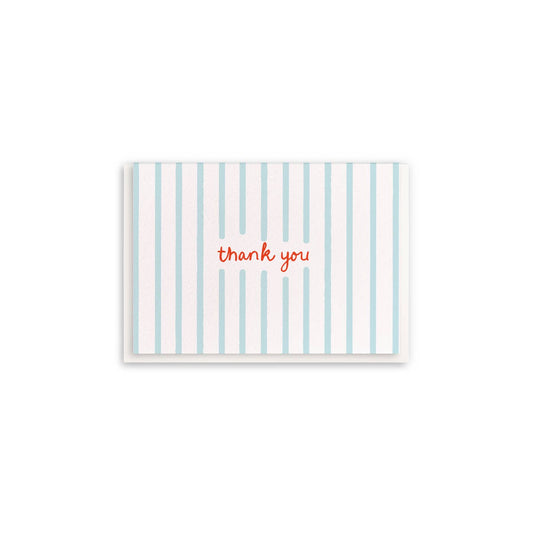 Dahlia Press - Thank You Stripes - Enclosure Greeting Cards