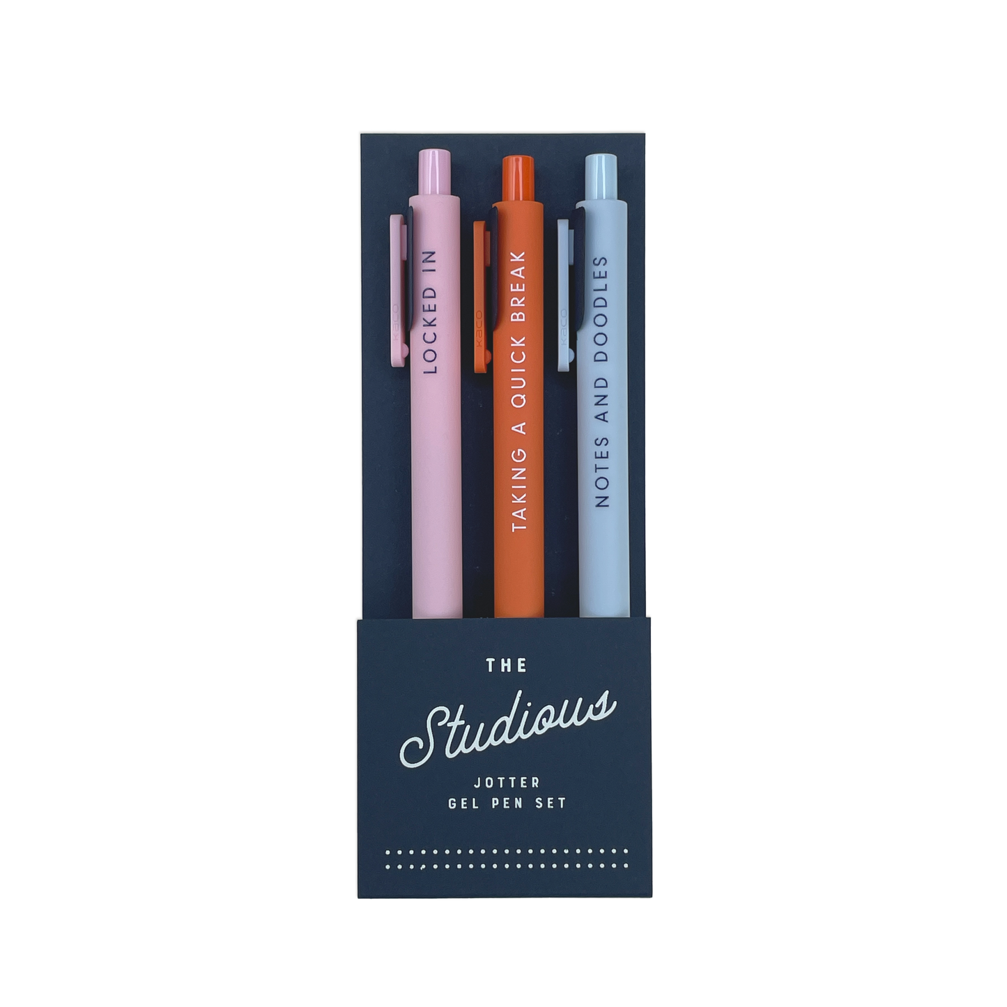 Studious Jotter Gel Pen - Set of 3