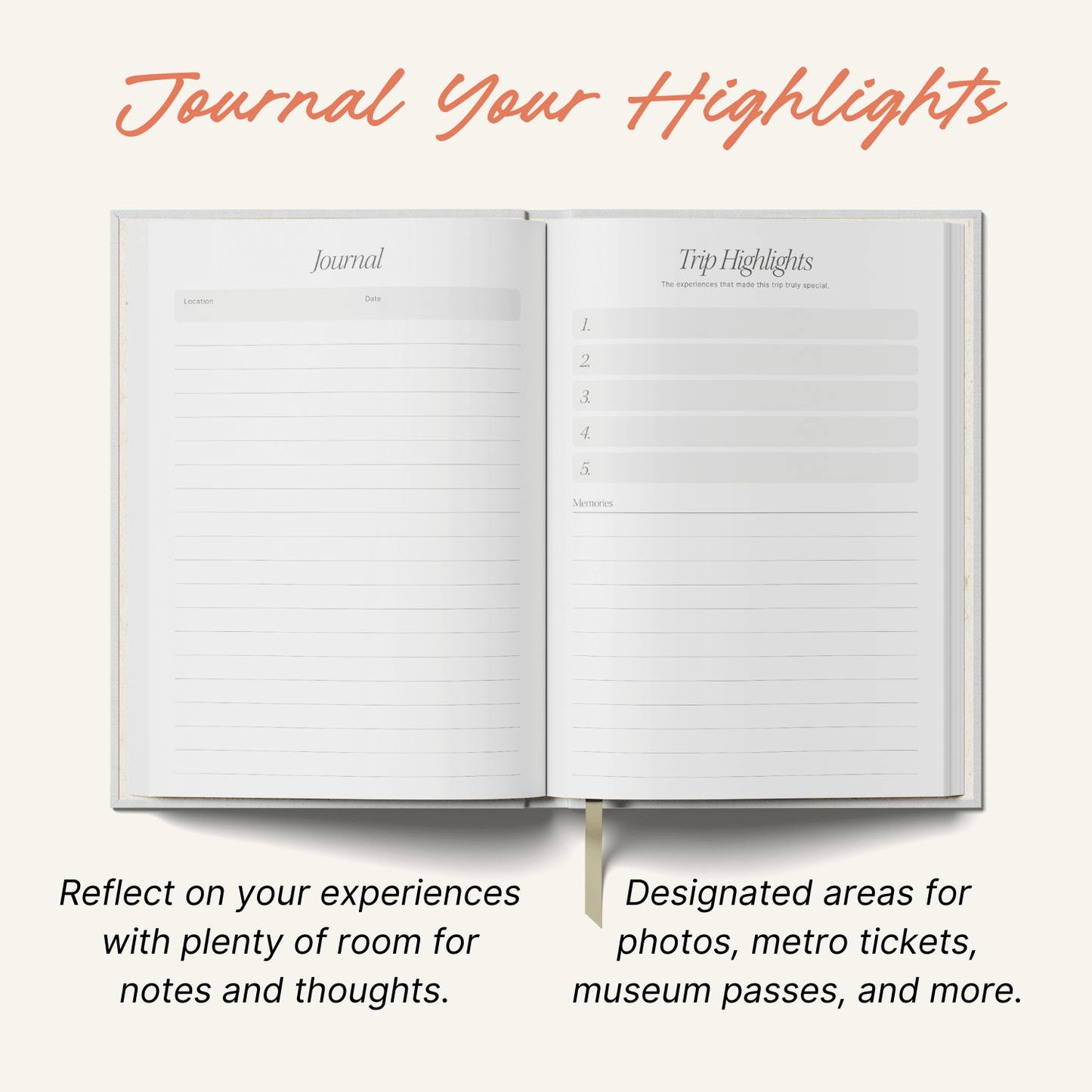 Yop & Tom USA - Travel Planner - A5 - Green Coral