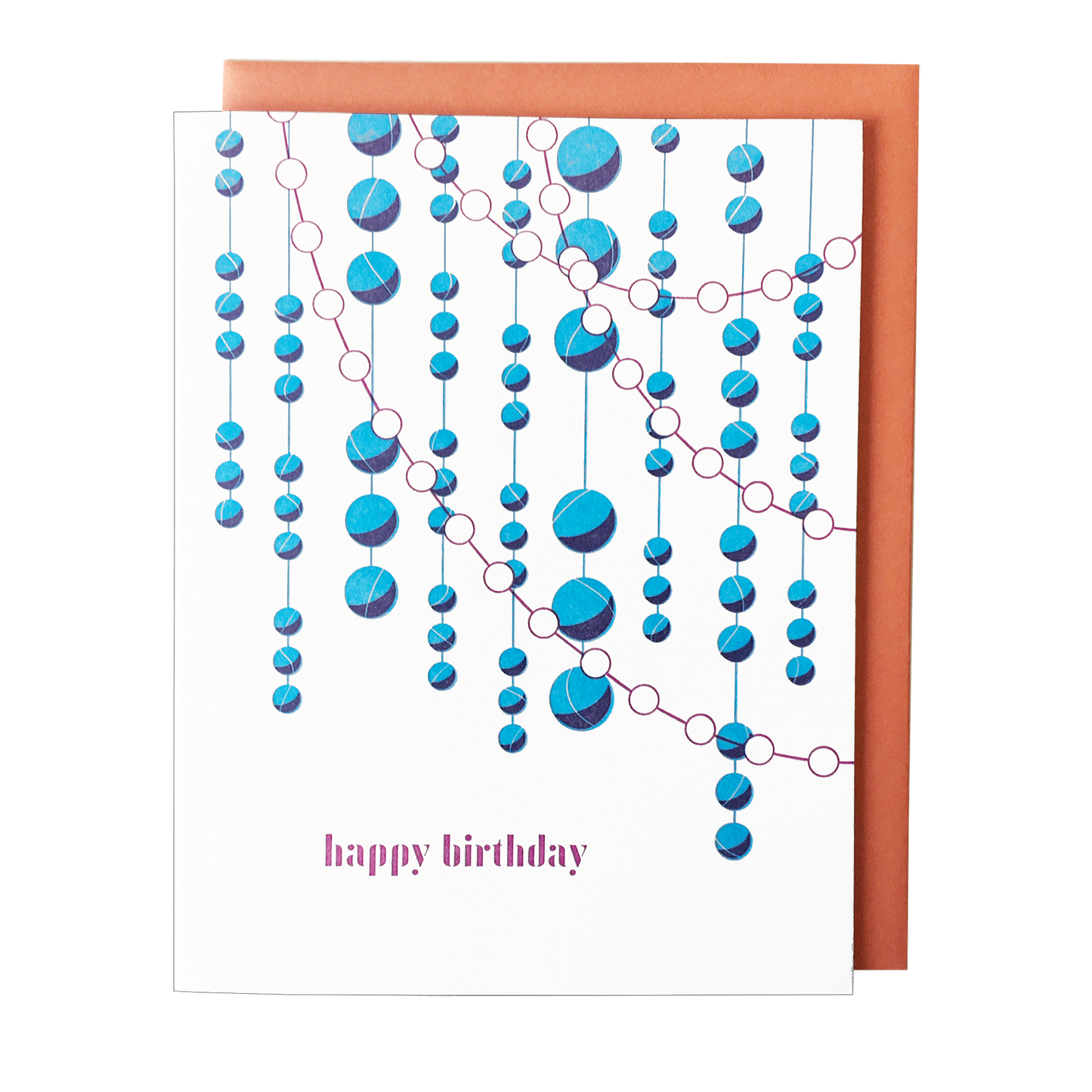Vertical Garland - Birthday Card