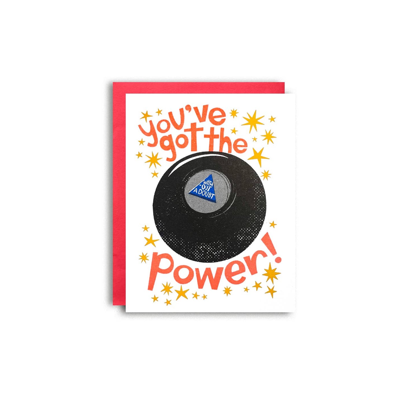 Pier Six Press - You've Got the Power Congrats Risograph Card