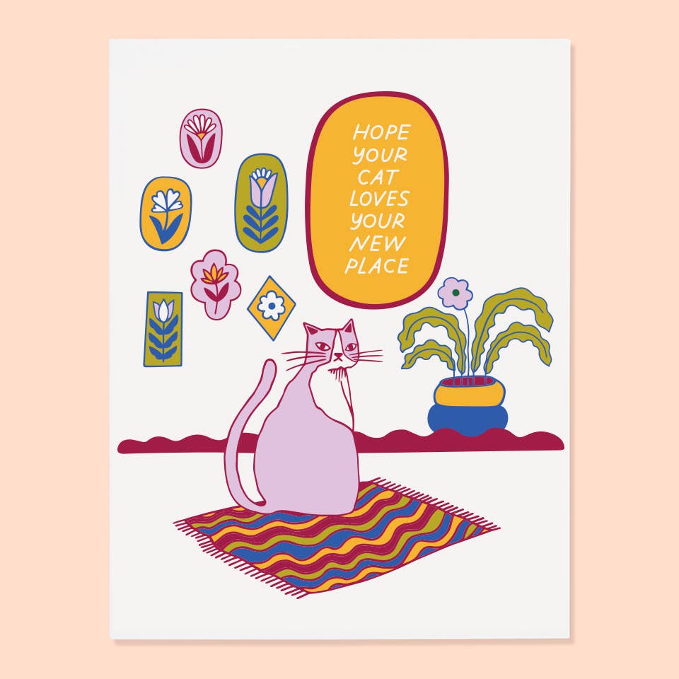 Cat Home Housewarming Card