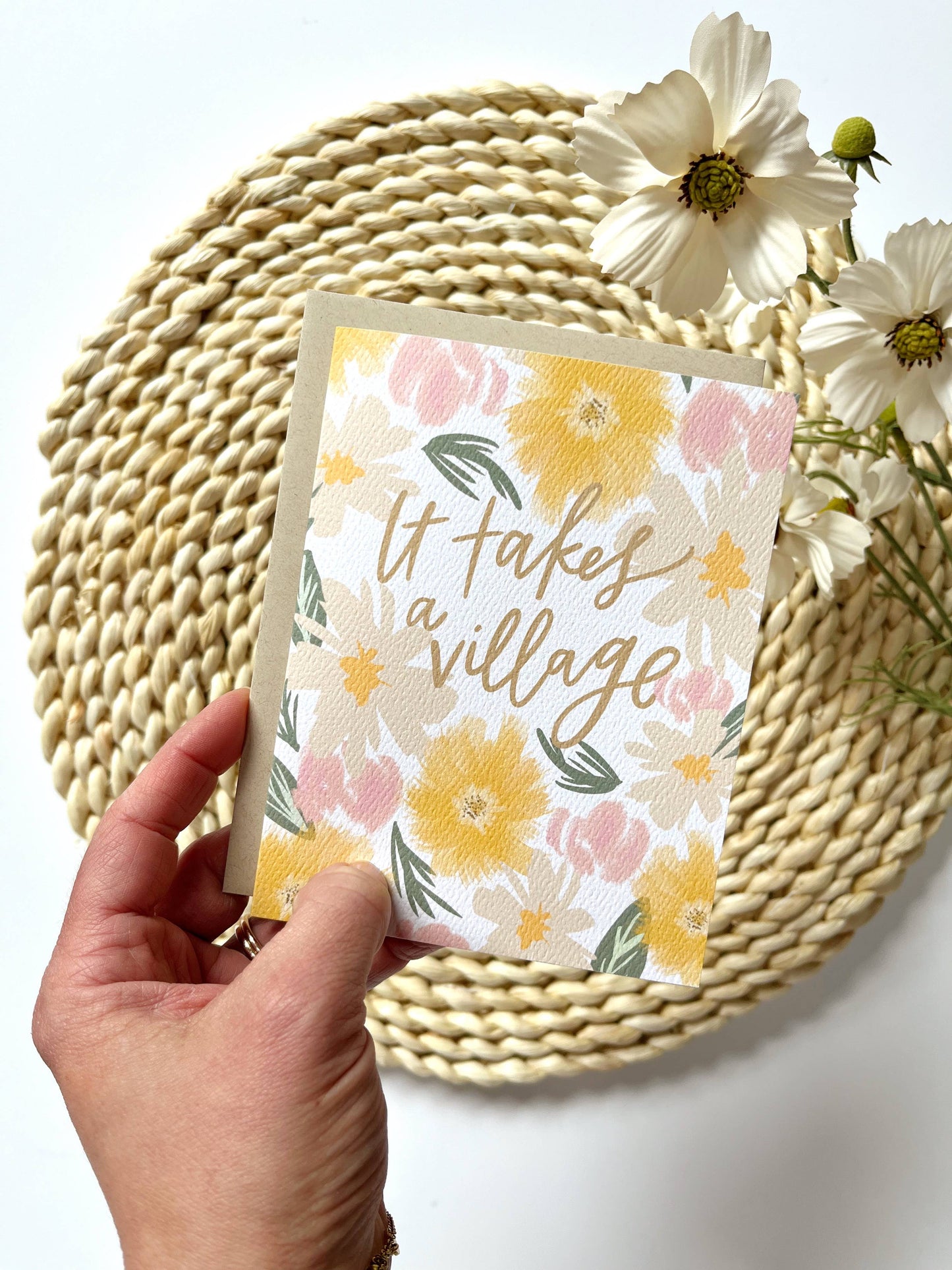 Prairie Letter Shop - It Takes a Village | Mother's Day Caregiver Greeting Card