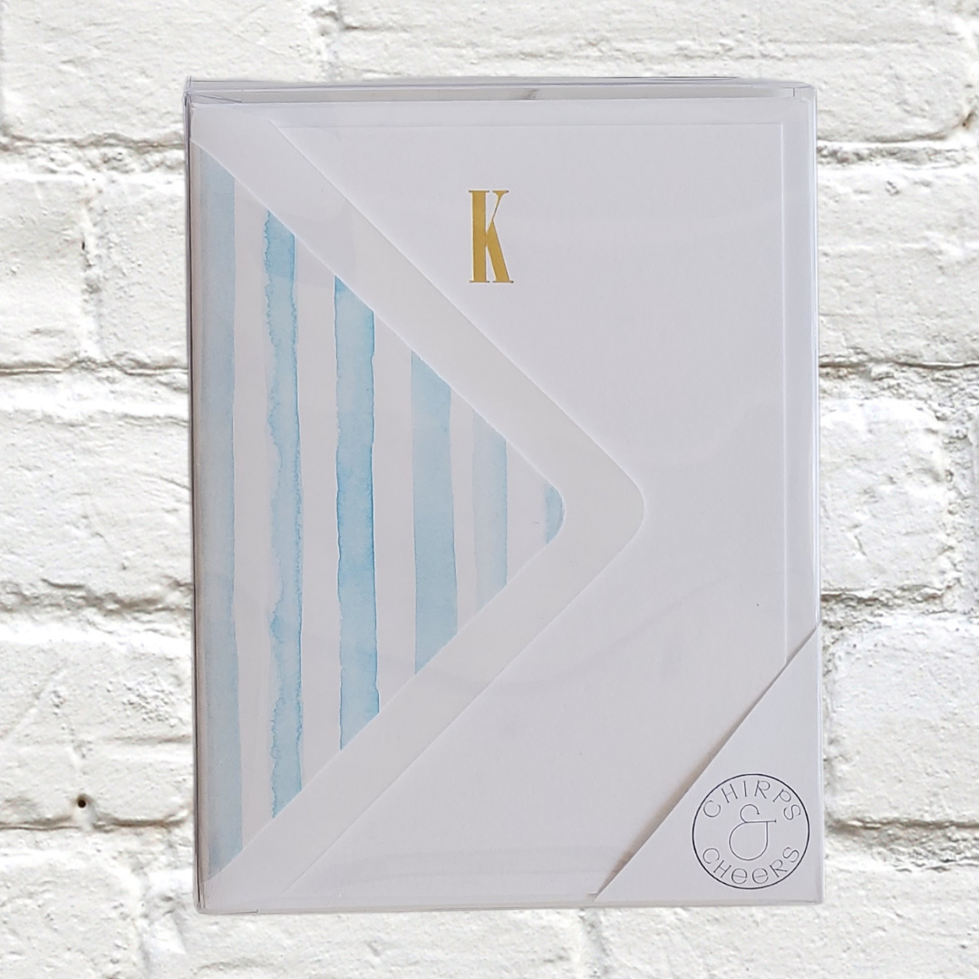 Marquee Initial Stationery Set