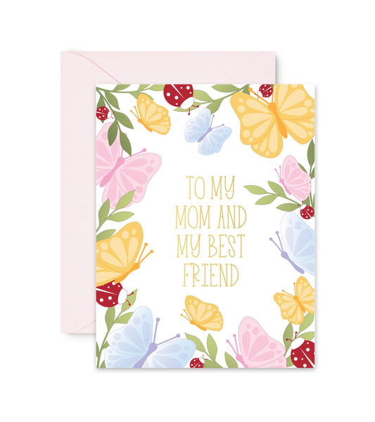 Sublime & Co. - To My Mom And My Best Friend Butterflies Mother's Day Card