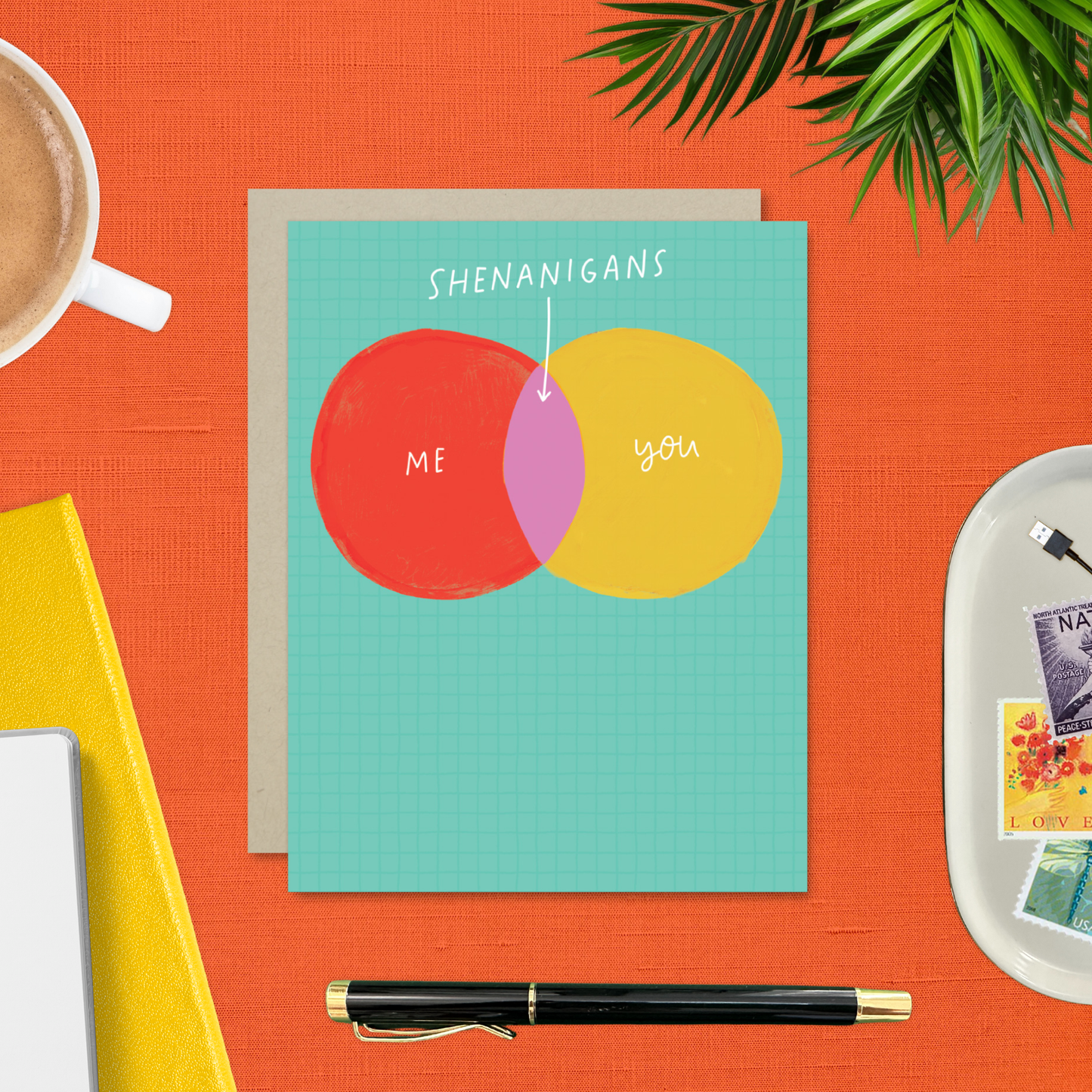 Barone and Co. - Shenanigans Venn Diagram Friendship Card