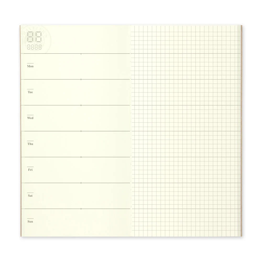 Weekly Planner and Memo - Regular - Traveler's Refill