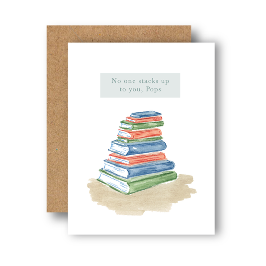 By Caroline Ann - No One Stacks Up to You Greeting Card - Father's Day Grandpa