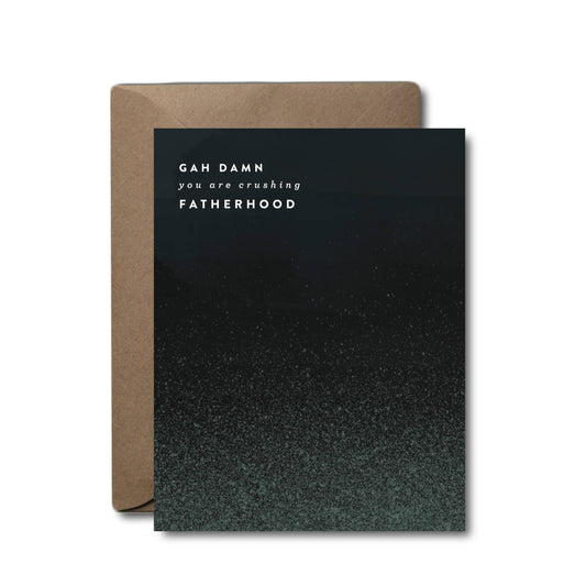 Black Lab Studio - Crushing Fatherhood Father's Day Greeting Card