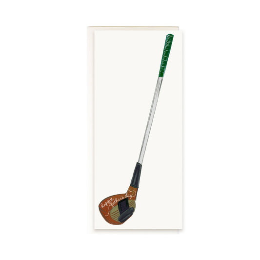 The First Snow - Fathers Day Golf Greeting Card