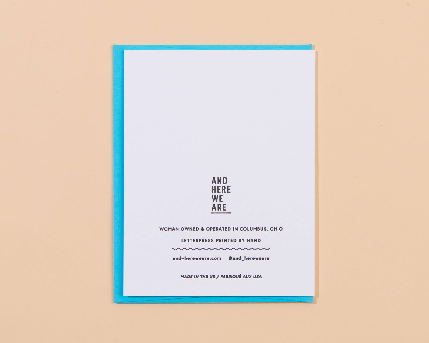 And Here We Are - Dad You Rock Birthday Letterpress Greeting Card - Father's Day