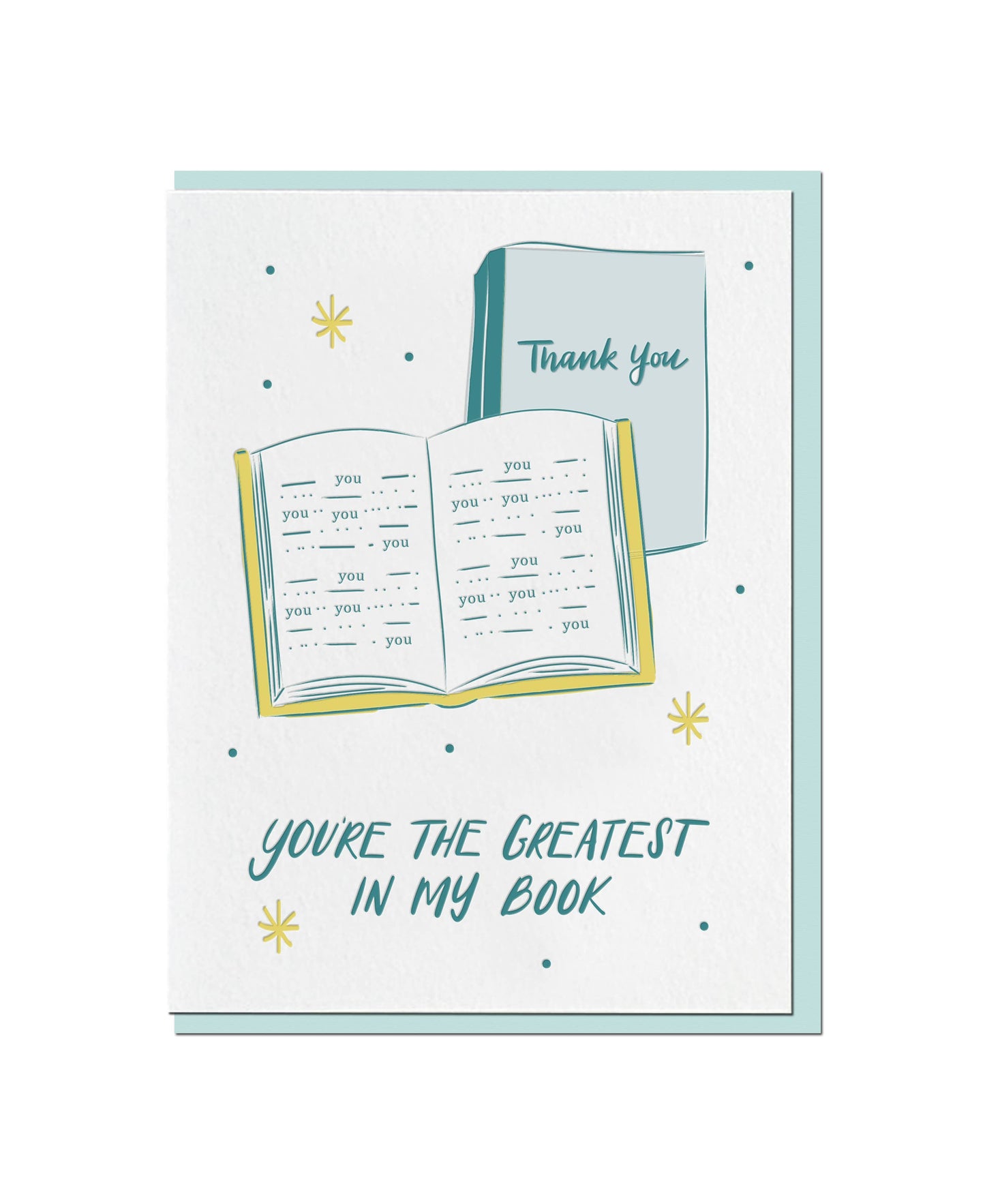 In My Book - Thank You Greeting Card