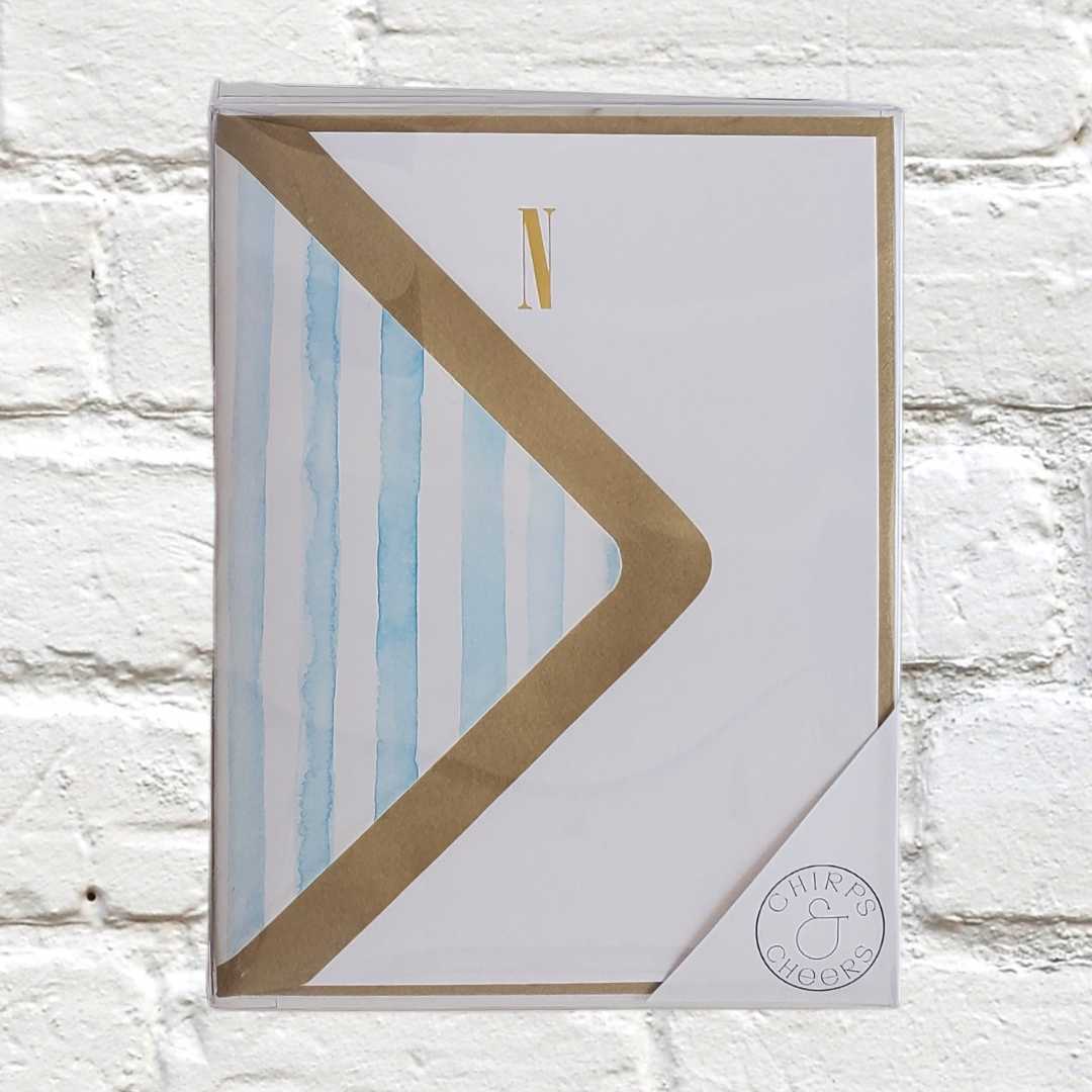 Marquee Initial Stationery Set