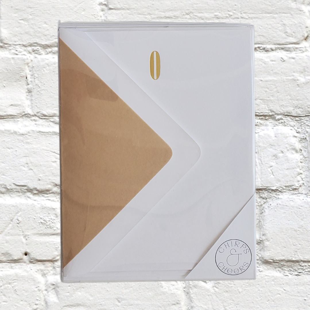 Marquee Initial Stationery Set