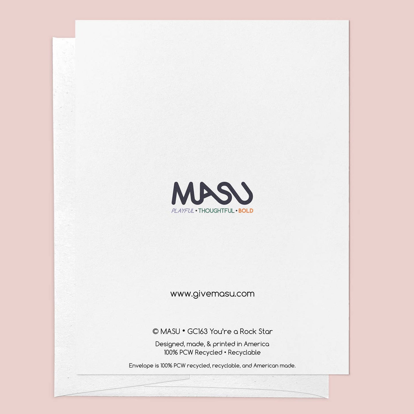 MASU - Rock Star Space Rocks Congrats & Recognition Greeting Card