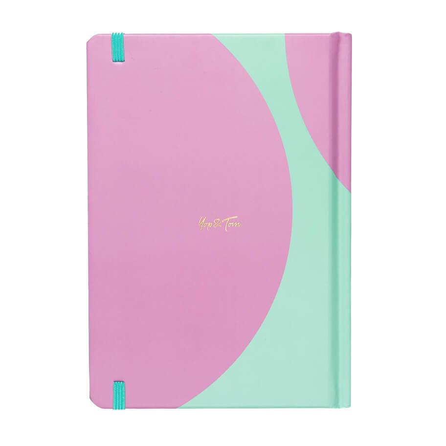 Yop & Tom USA - Contrast Lilac & Mint A5 Dotted Notebook