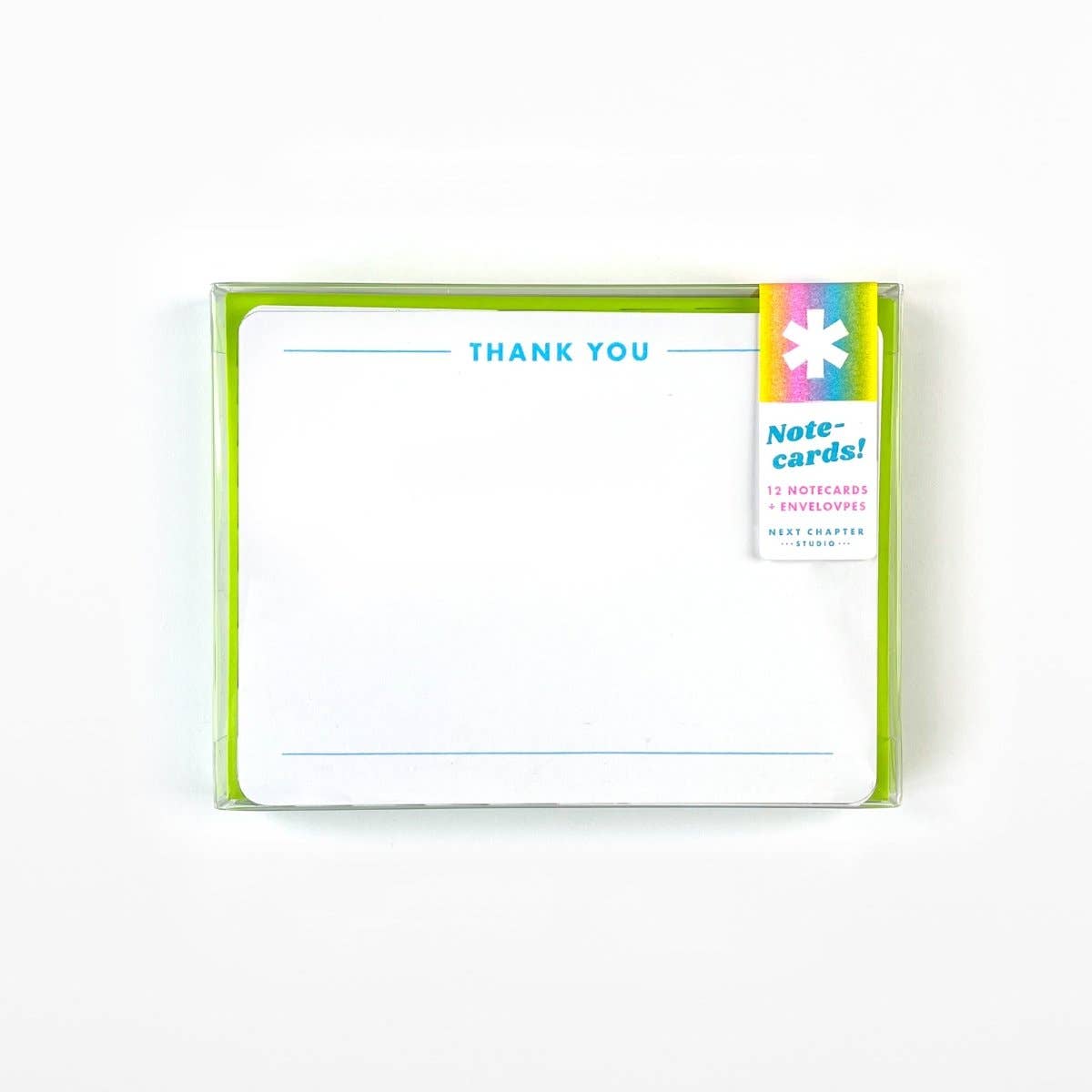 Next Chapter Studio - "Thank You" serious - Riso Notecards