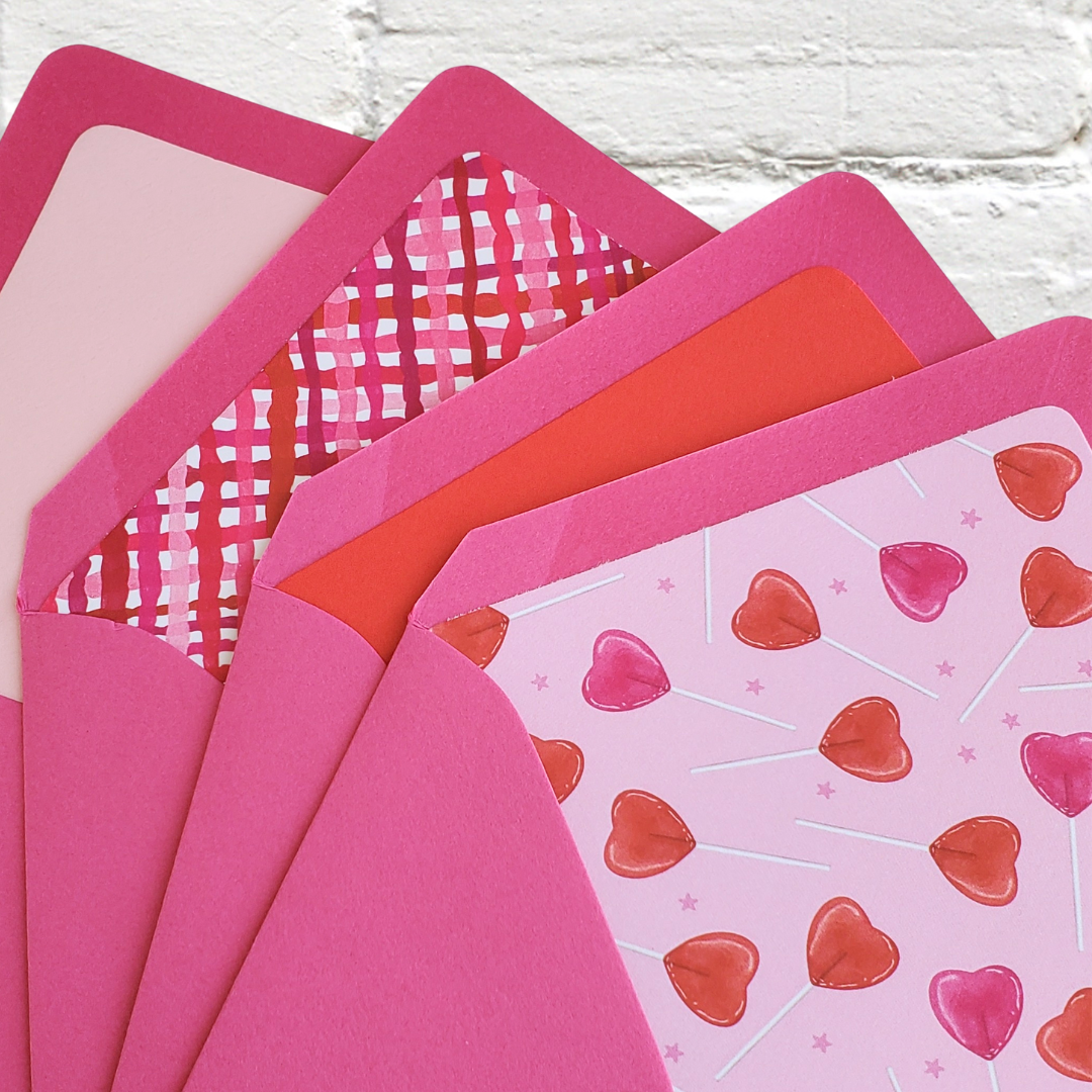 XOXO - Foil Flat Notecard Set