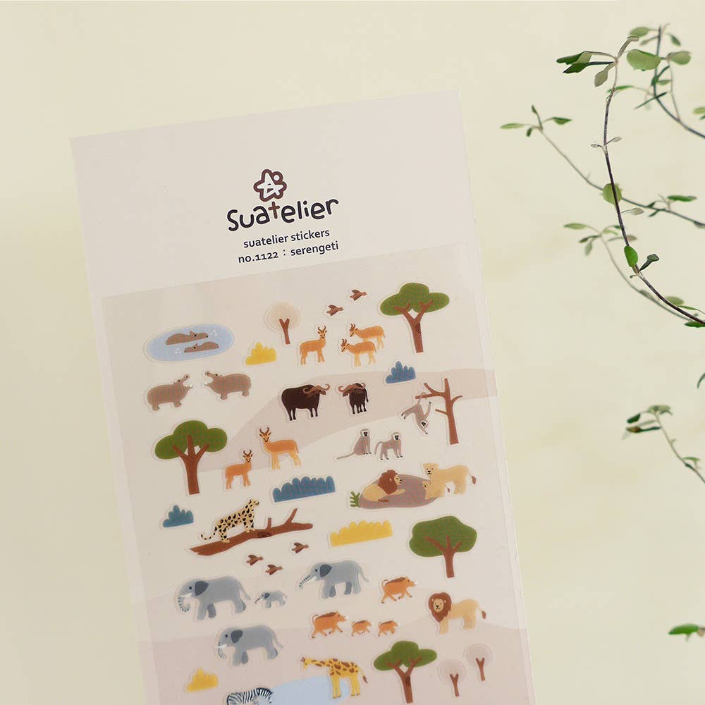 Serengeti Animals - Sticker Sheet