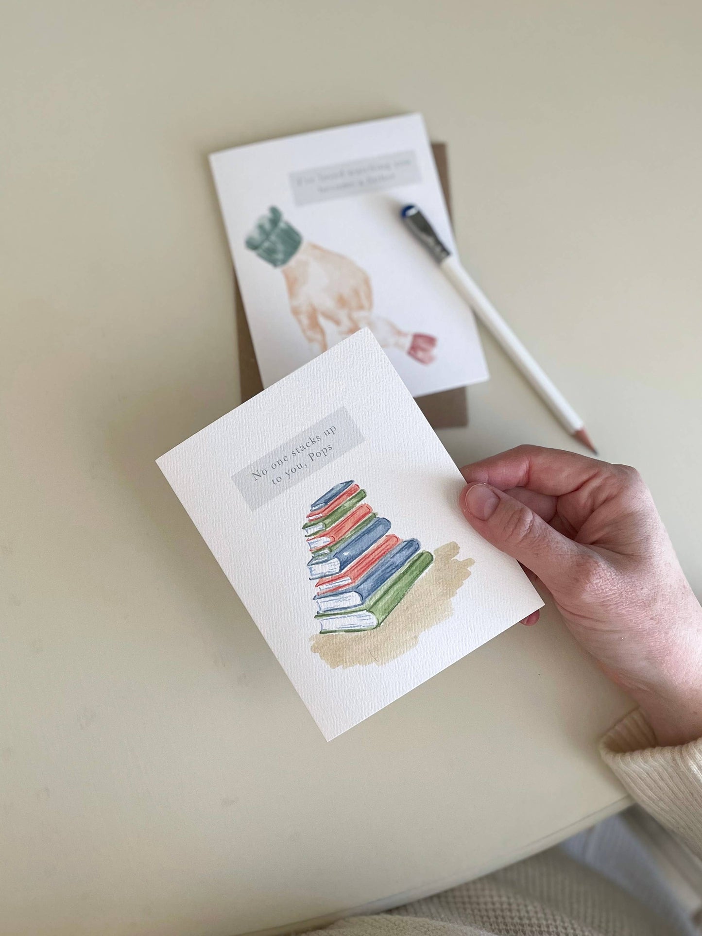 By Caroline Ann - No One Stacks Up to You Greeting Card - Father's Day Grandpa