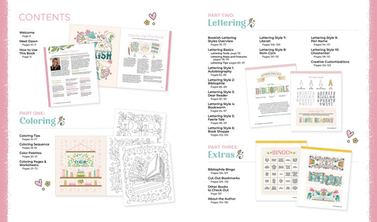 The Bibliophile's Coloring and Lettering Book