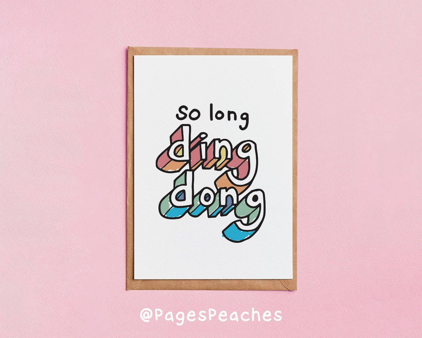 Page's Peaches - Ding Dong Card