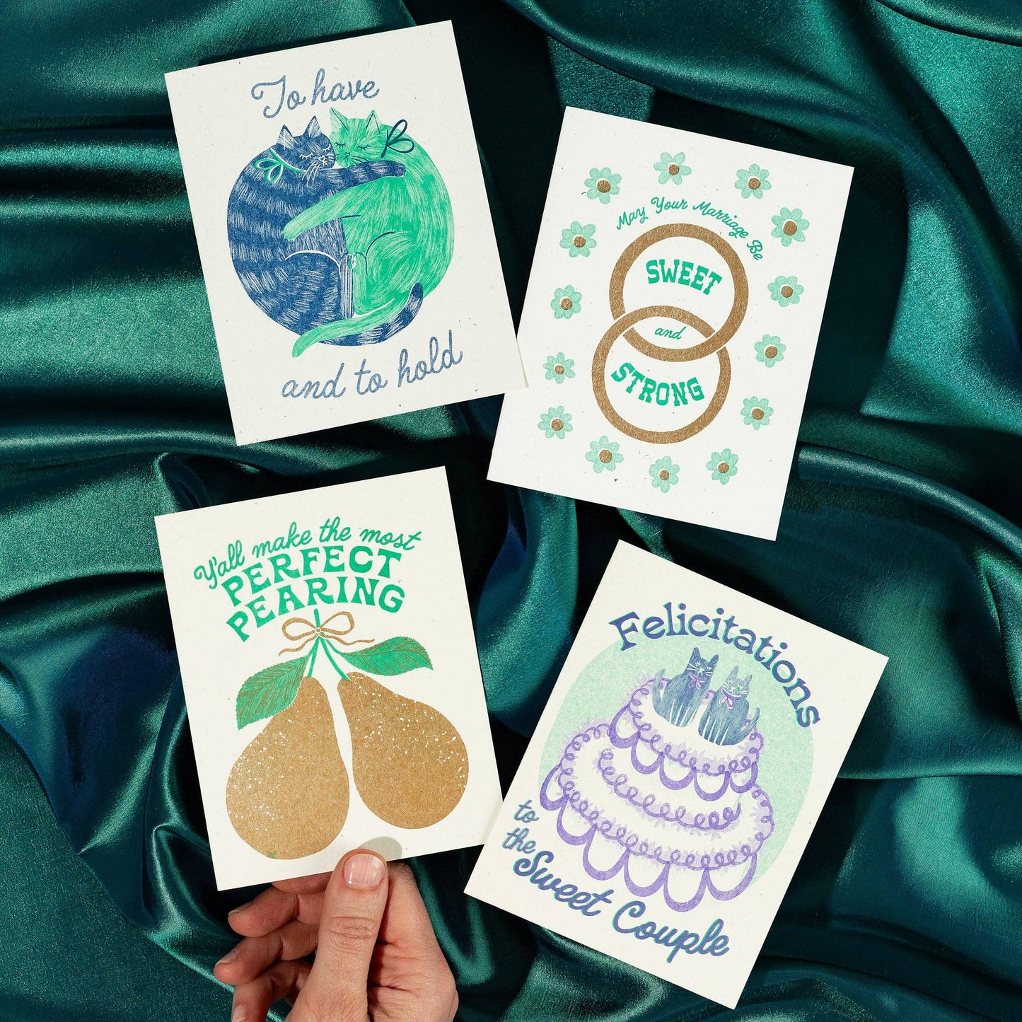 Bromstad Printing Co. - To Have And To Hold - Risograph Wedding Card