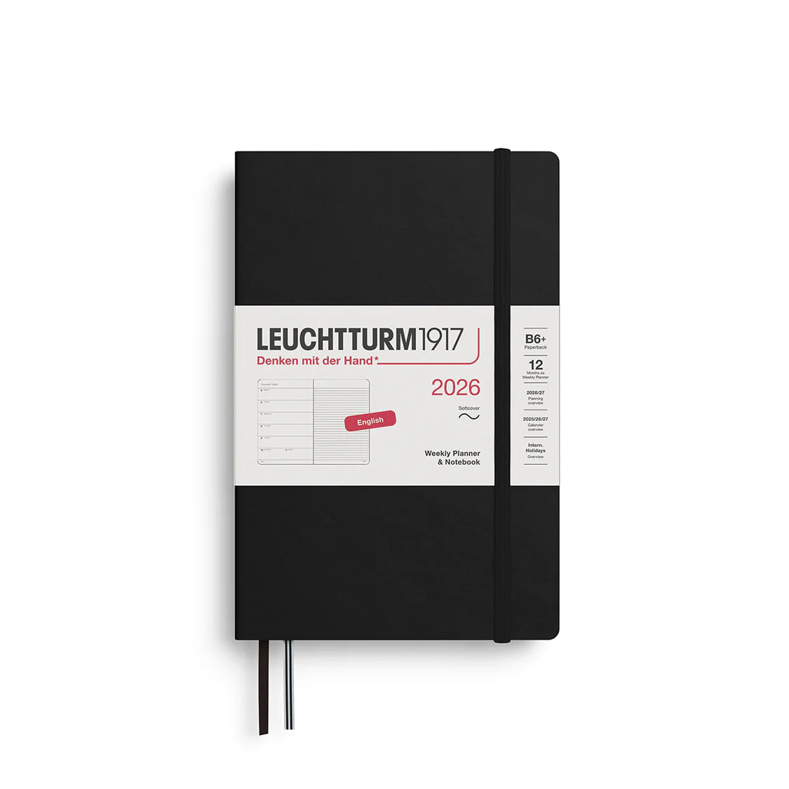 Weekly Planner & Lined Notebook - Softcover (A5) - 2026