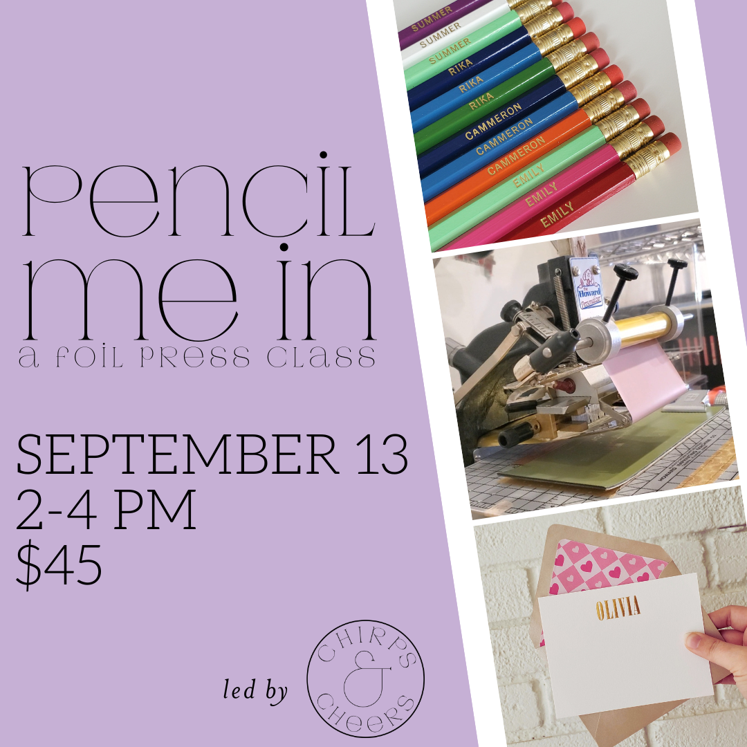 Pencil Me In || September 13th
