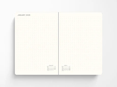 Daily Dotted Planner - Hardcover (A5) - 2026