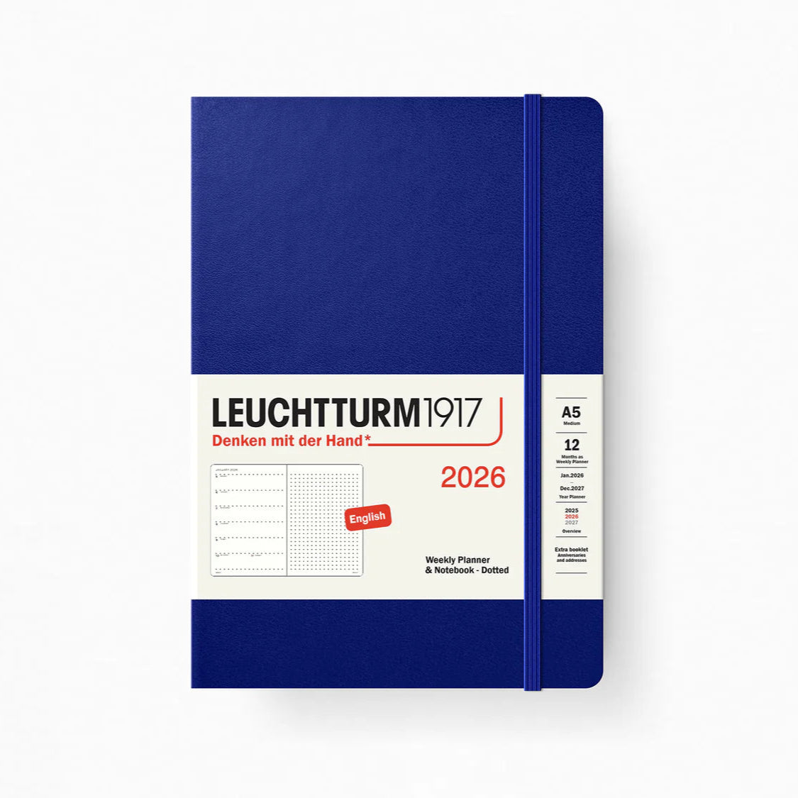Weekly Planner & Dotted Notebook - Hardcover (A5) - 2026