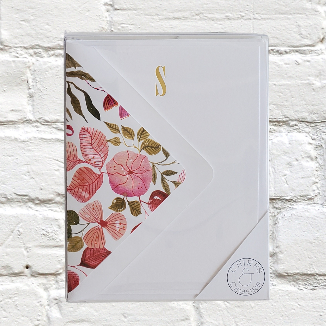 Marquee Initial Stationery Set