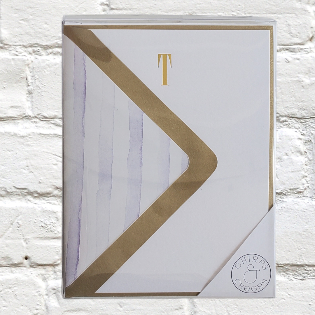 Marquee Initial Stationery Set