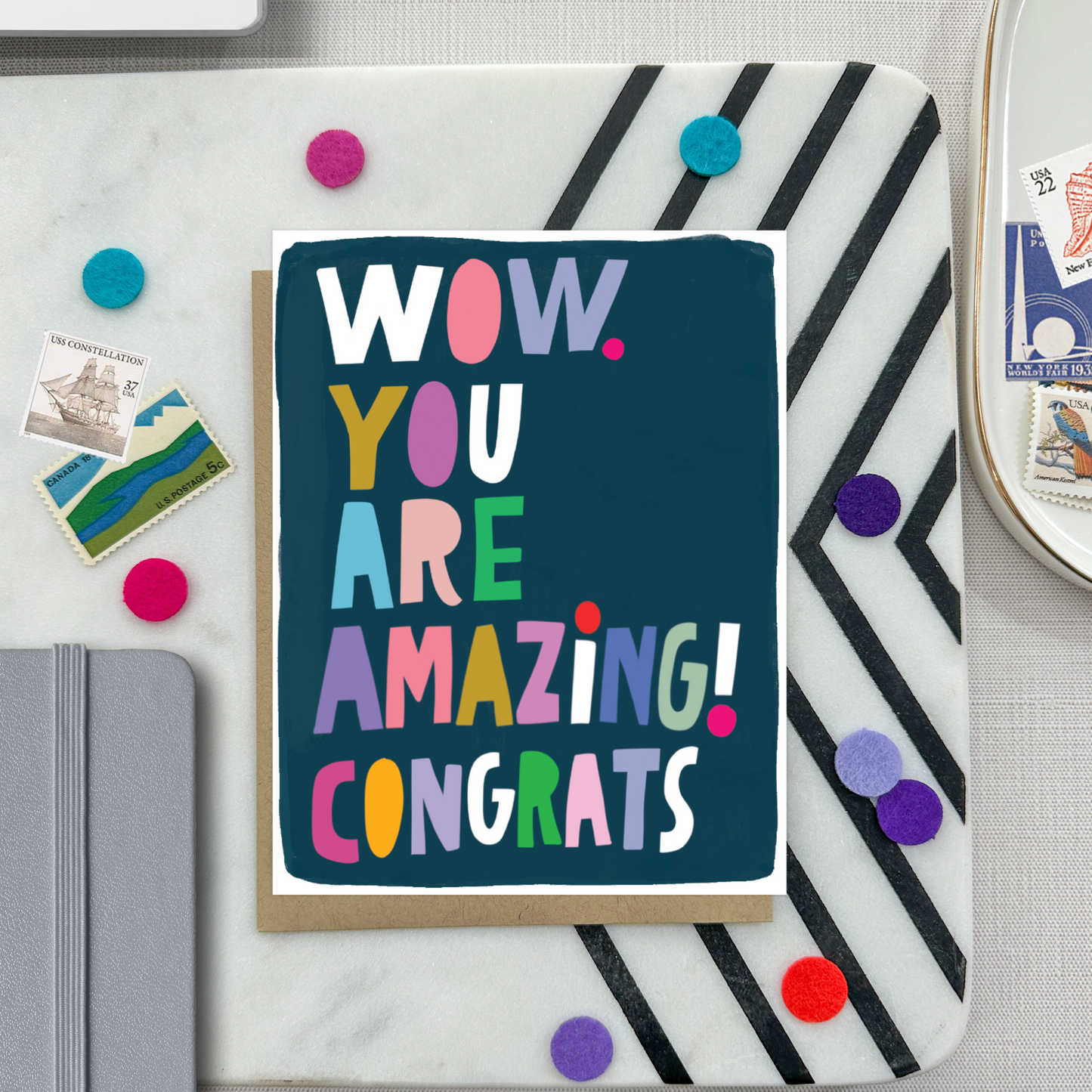Barone and Co. - Wow Congrats Card