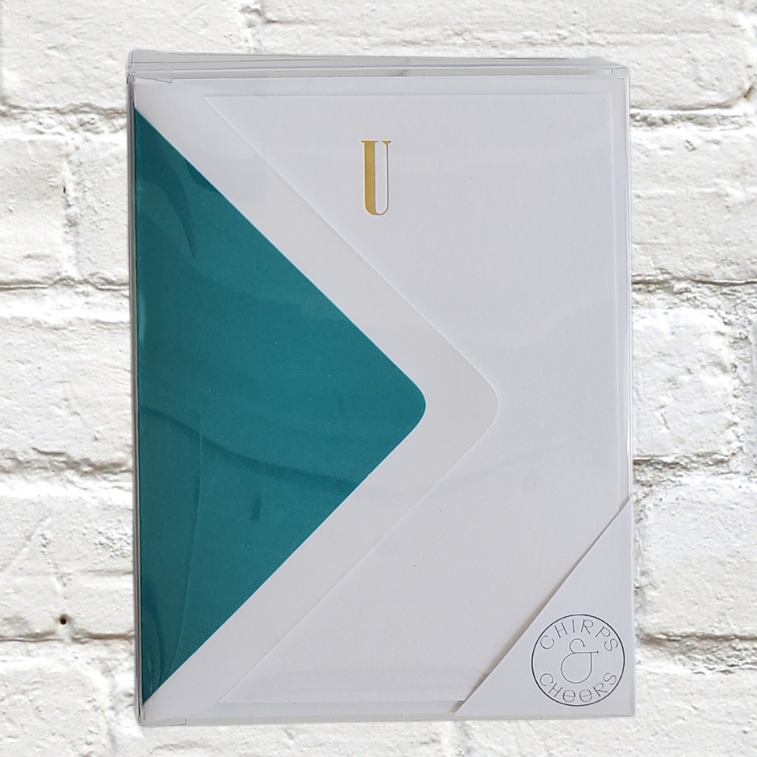 Marquee Initial Stationery Set