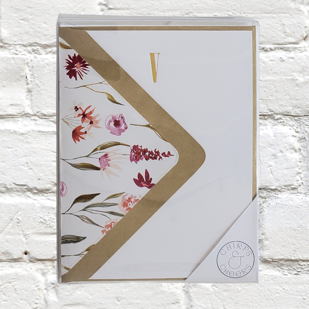 Marquee Initial Stationery Set