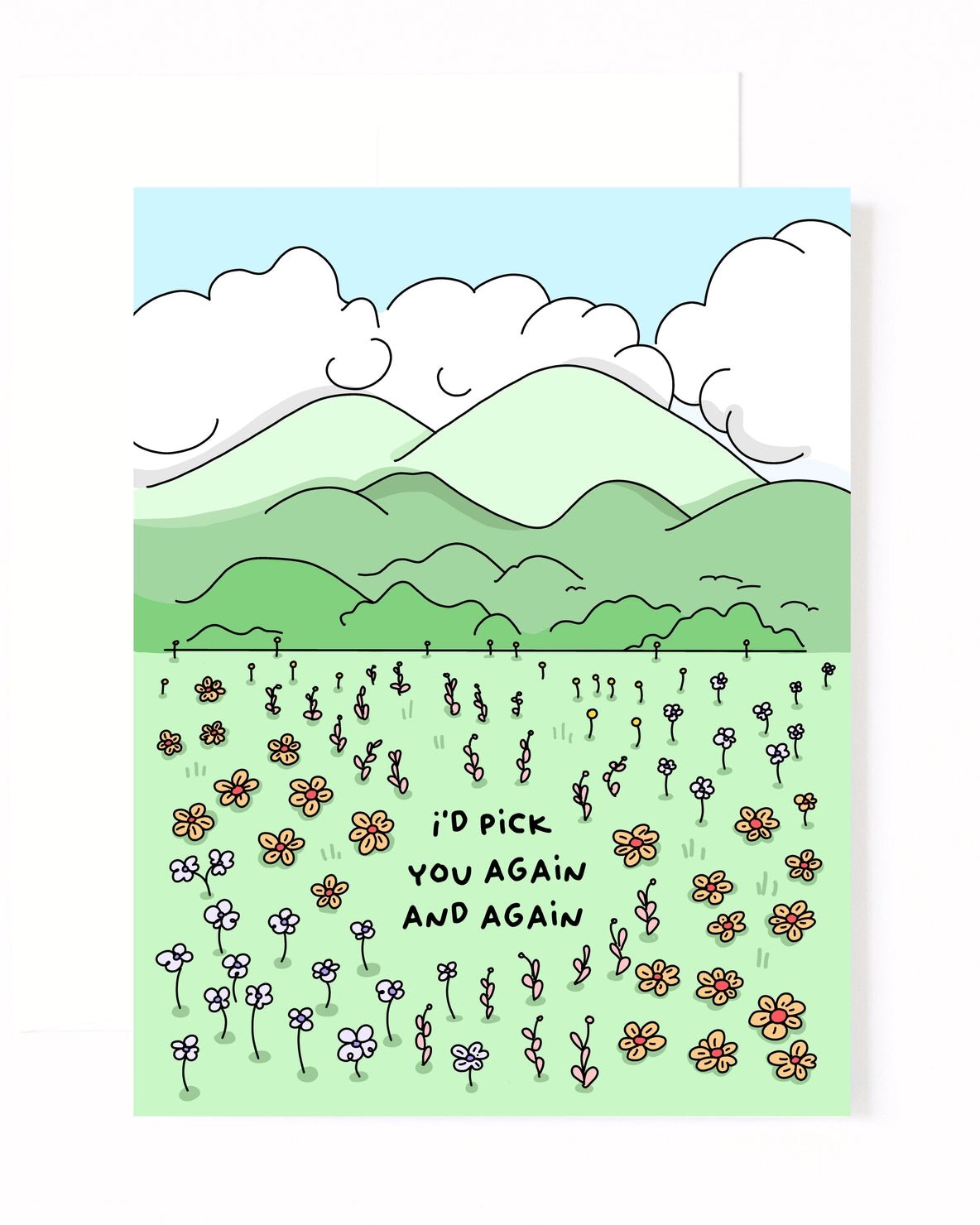 SimplyMKO - I’d Pick You Again And Again Greeting Card