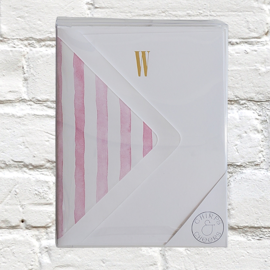 Marquee Initial Stationery Set