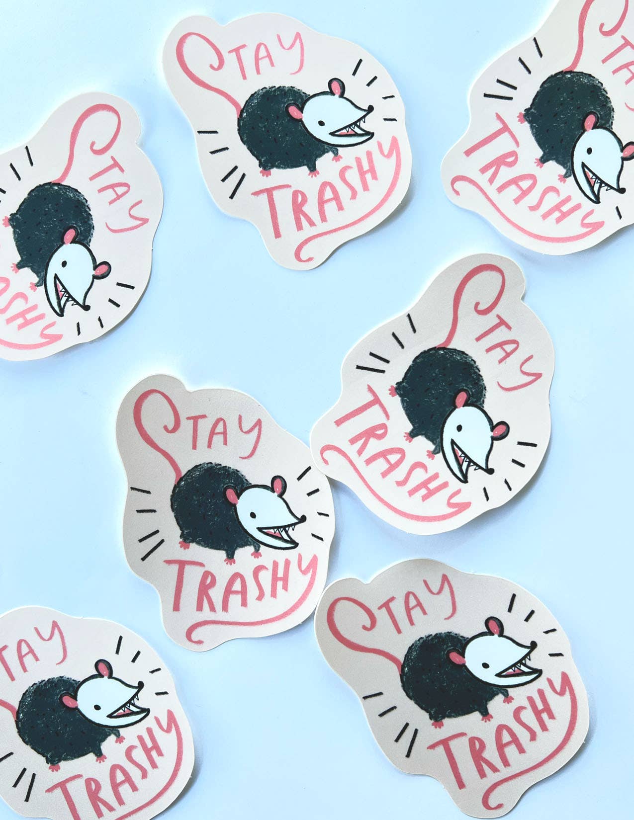 Stay Trashy Possum - Sticker