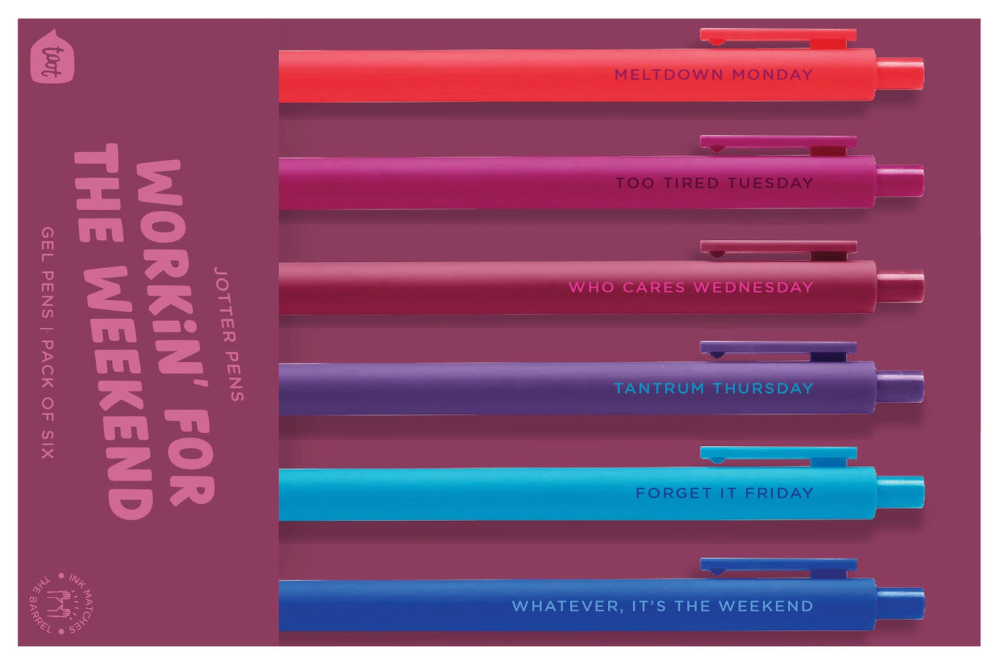 Workin For The Weekend - Jotter Set - Set of 6