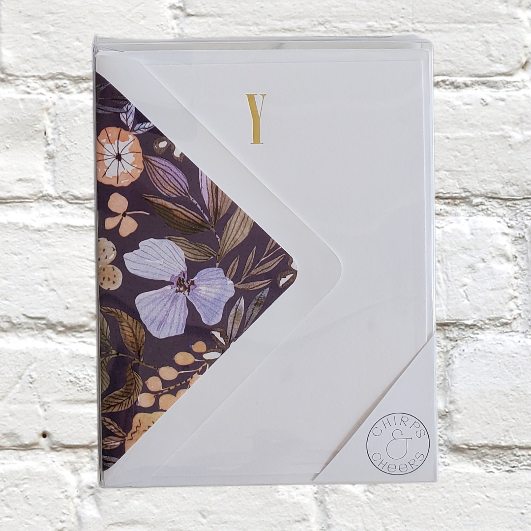 Marquee Initial Stationery Set