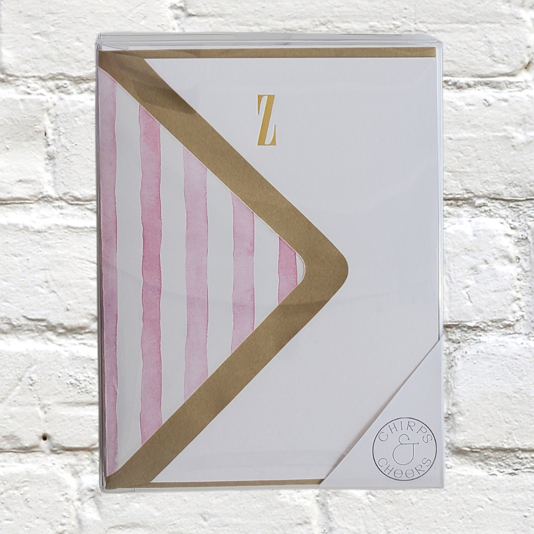 Marquee Initial Stationery Set