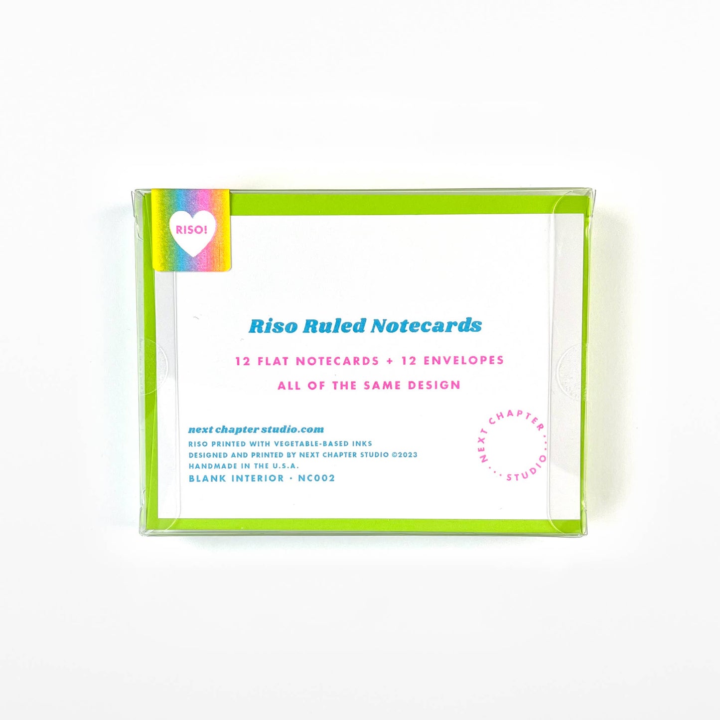Next Chapter Studio - Riso Ruled Notecard Set